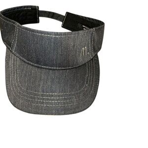 McDonalds Visor Hat Gray Restaurant Employee Adjustable Uniform Strap Back grey
